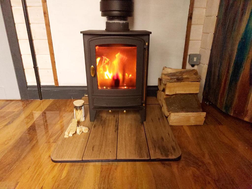 Get cosy with a log fire